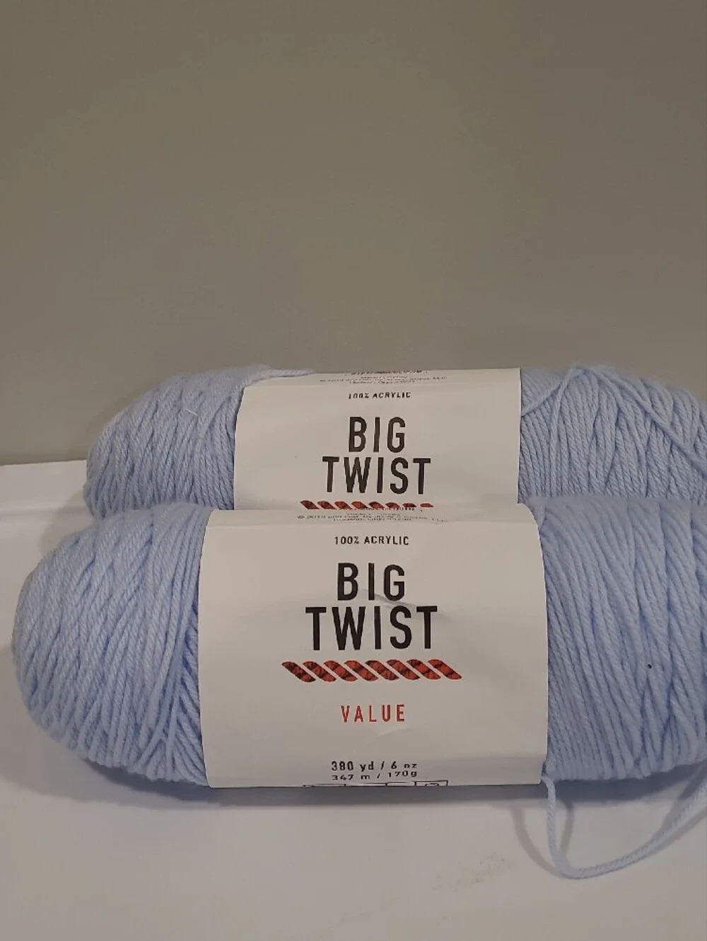 Value Acrylic Yarn - Light Blue
